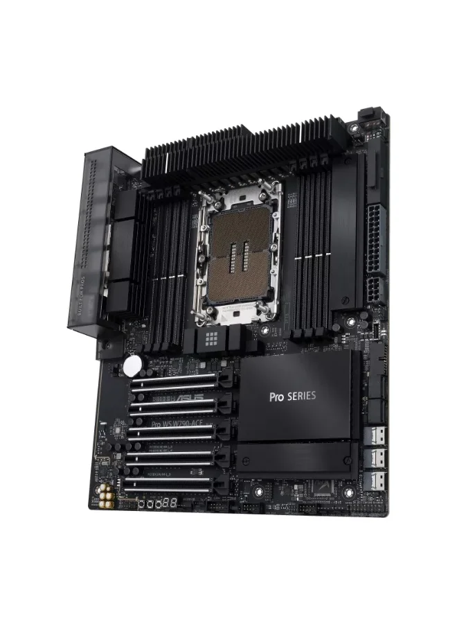 Professional Workstation Motherboard LGA 4677 for Xeon W-3400/W-2400 Processors, 8x DDR5 ECC RDIMM Slots, 5x PCIe 5.0 x16, Dual LAN (10Gb + 2.5Gb), CEB Form Factor 0c6nm