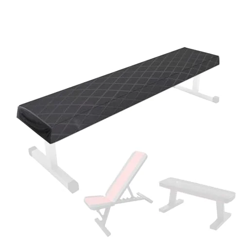 Premium Weight Bench Cover Dustproof Scratch-Resistant Protective Shield for Adjustable Fitness Workout Benches (Black, Universal Fit) gxtrz
