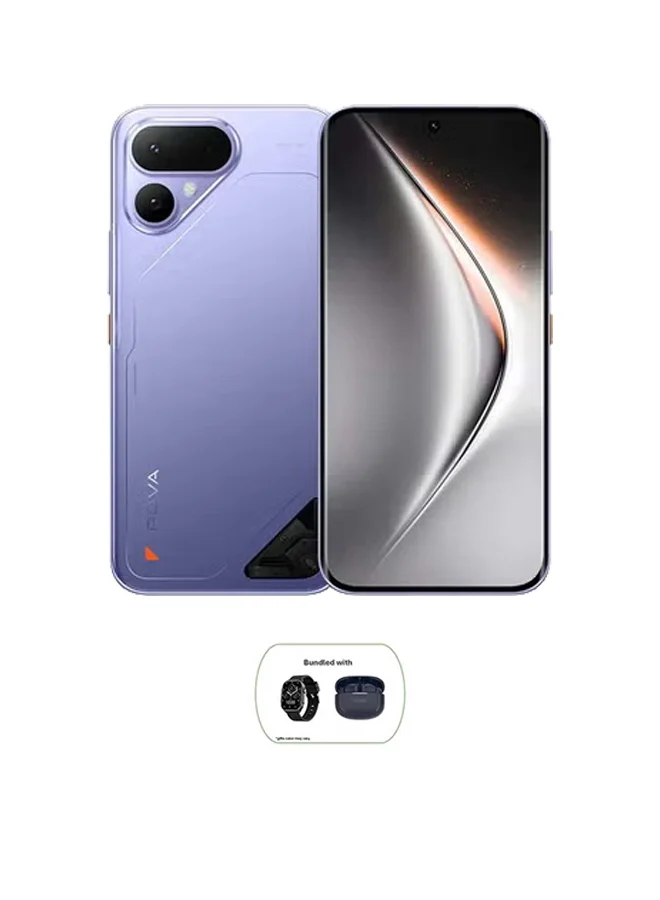 TECNO POVA Curve 2 5G Smartphone Bundle with Wireless Earbuds and Smartwatch (Mystic Purple, 256GB Storage, 12GB RAM) w2m51