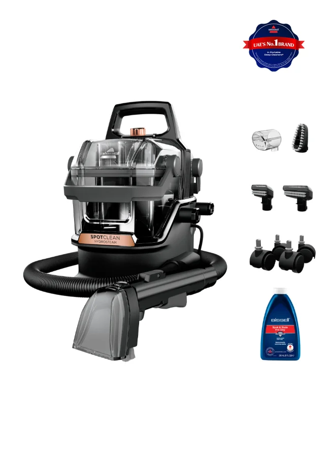 Portable Steam Deep Cleaner for Carpets and Upholstery (Black/Copper, 1000W) p3ttj