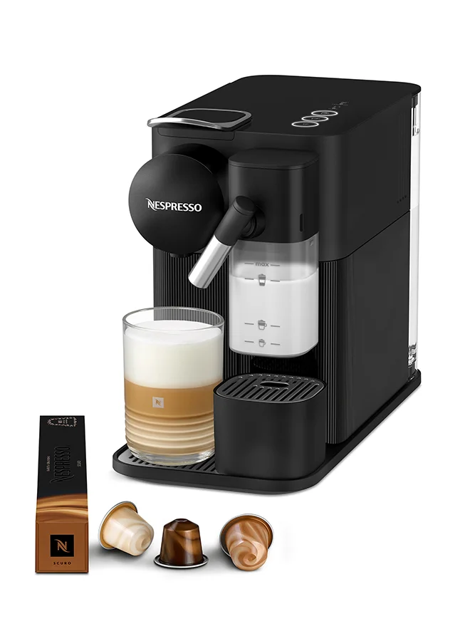Premium Single-Serve Espresso Coffee Machine, Automatic Milk Frother System, 1450W Power (Black, 1L) 6i6g5