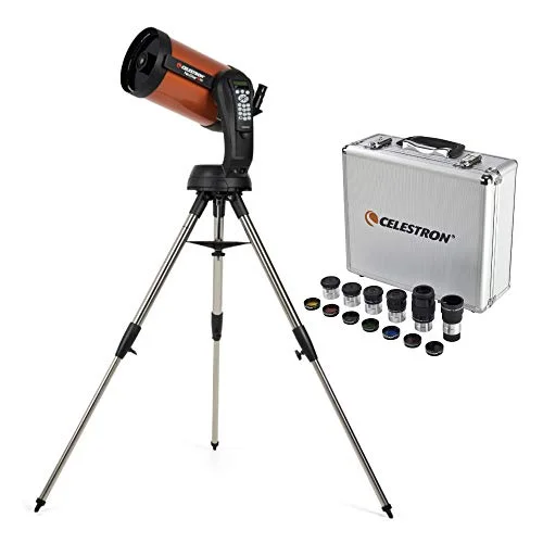 Premium Computerized Maksutov-Cassegrain Telescope with 1.25-inch Eyepiece and Filter Accessory Kit Bundle rz4fw
