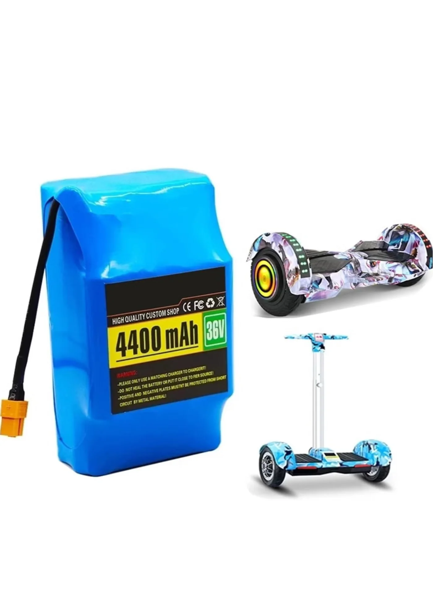 ELTRAZONE 36V 4.4Ah Lithium Battery Pack for Electric Scooters and Hoverboards with XT60 Plug (10S2P, 36V) zhzrt