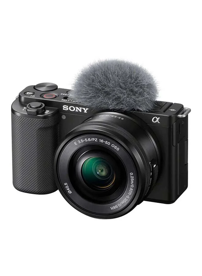 Premium Mirrorless Digital Camera with 16-50mm Lens, 24.2MP APS-C Sensor, 4K Video Recording (Black) mga0e