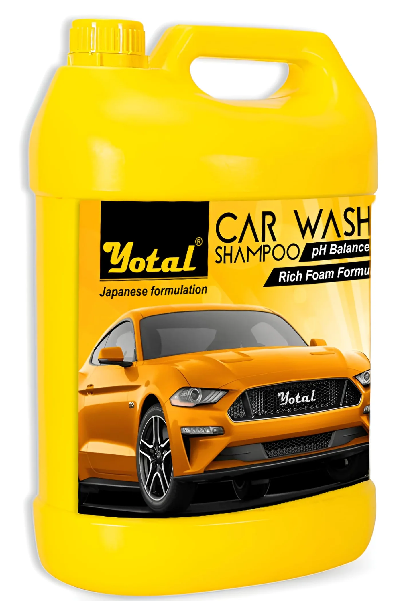 Yotal Car Shampoo with Foam Booster PH Neutral Formula for Bucket and Machine Wash (5 L) blt5s