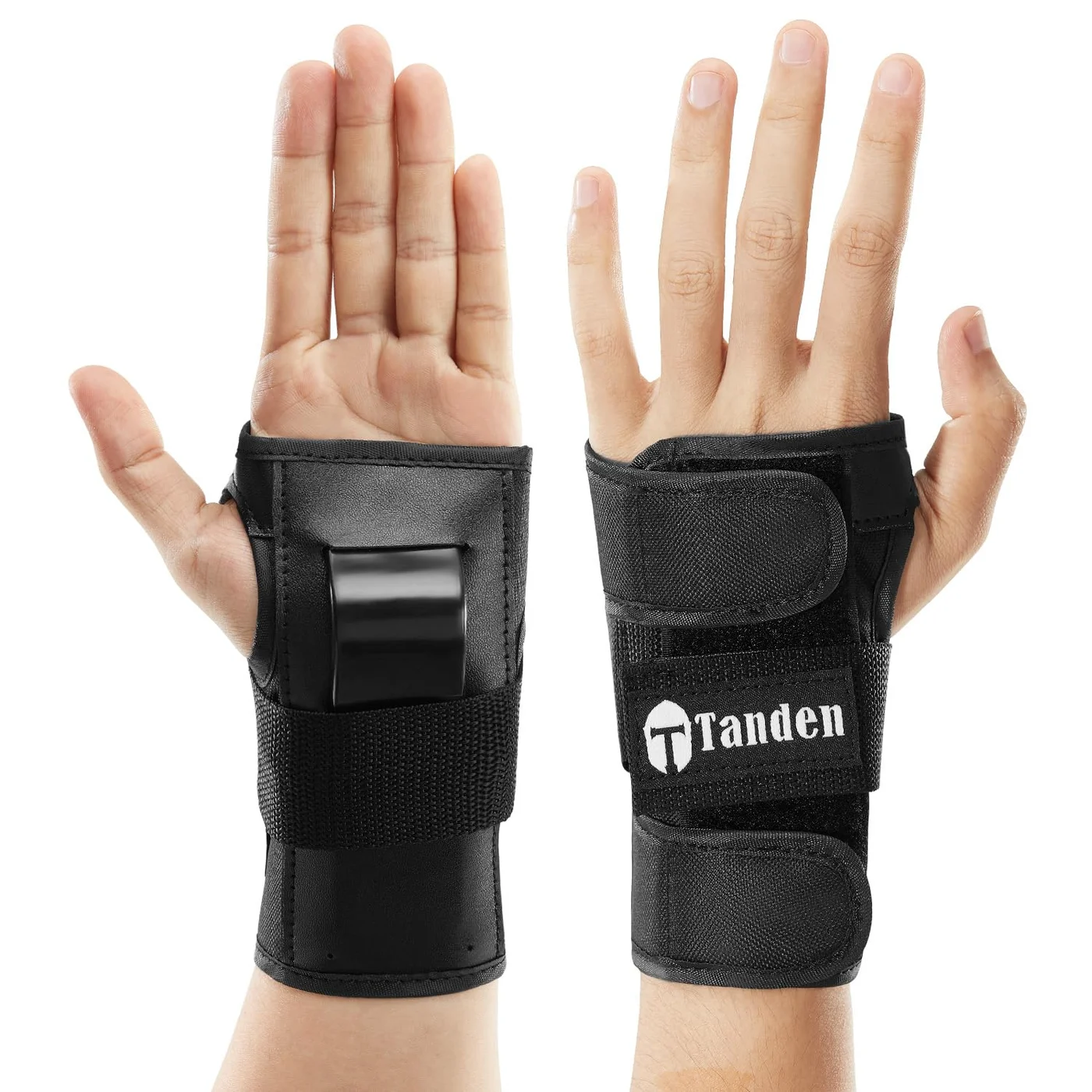 Tanden Protective Wrist Guards for Skating and Snowboarding (Unisex, Adjustable, Pair) pm0cl