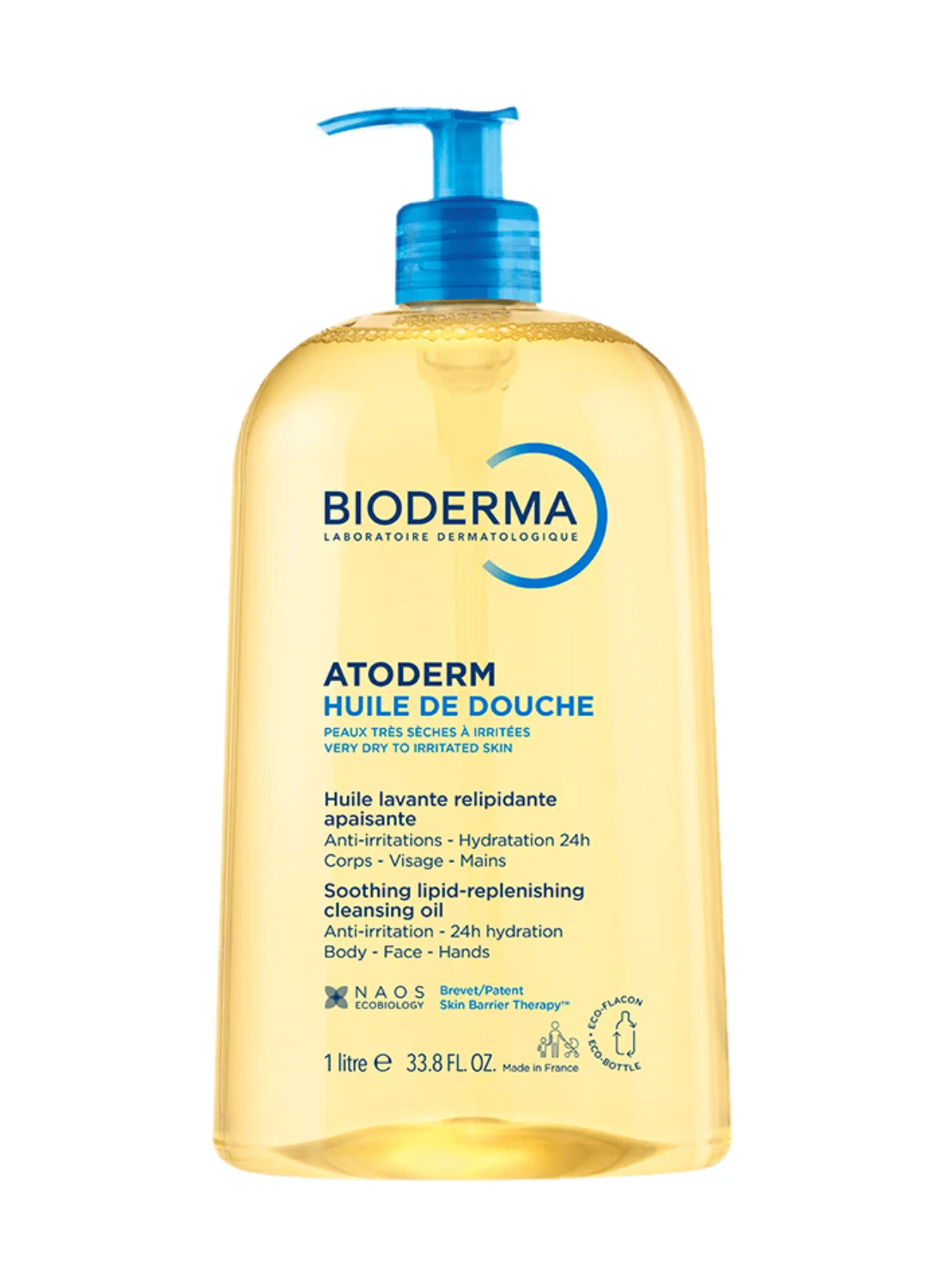Bioderma Atoderm Huile De Douche Ultra Nourishing Cleansing Oil for Dry Skin (1L) r27fu
