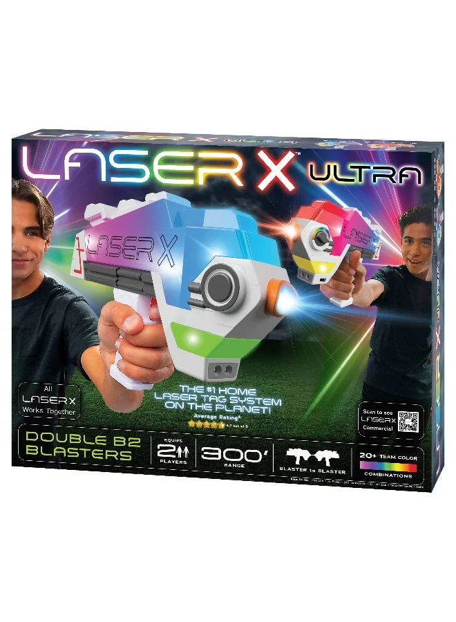 Premium Infrared Laser Tag Blaster Set Interactive Multiplayer Action Game for Kids and Adults (300 Feet Range) 3zy84