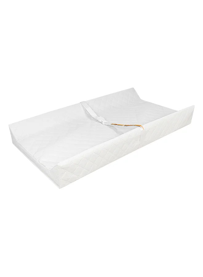 Moon Waterproof Contour Diaper Changing Mat Pad (White, 80x40 cm) Premium Nursery Essential for Newborns izpgq
