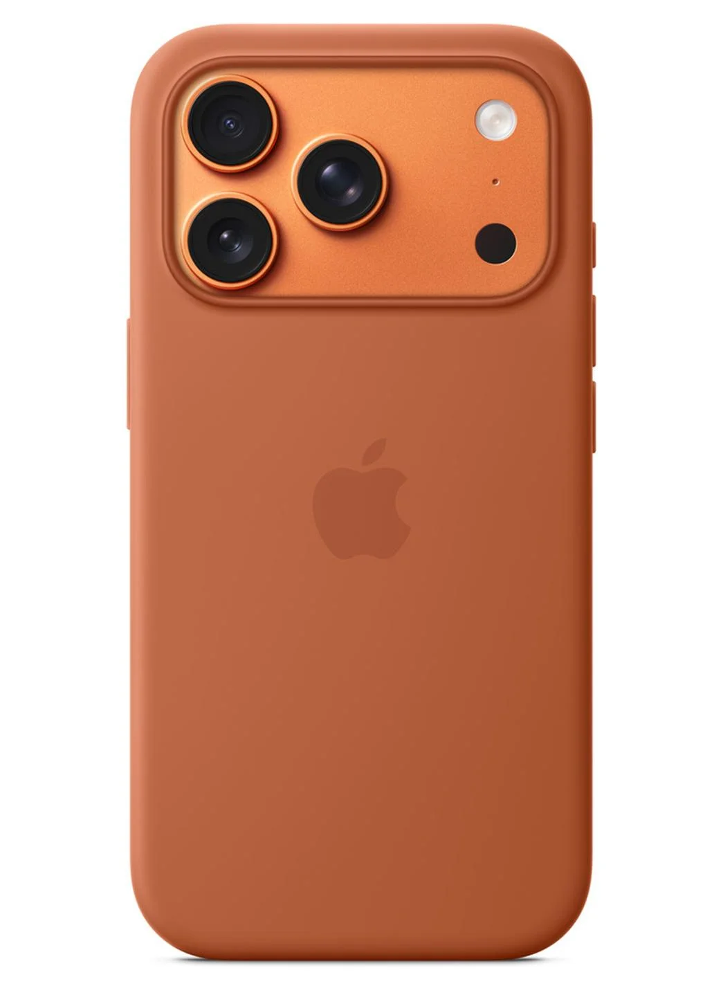 Premium Smart Silicone Protective Case for Smartphone 17 Pro with Magnetic Charging Support (Terra Cotta, 1 Piece) ewpln