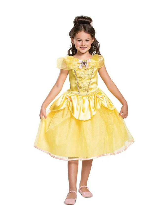 Classic Belle Princess Costume for Kids Premium Polyester Dress-Up Outfit (Size: Small) ec5nm