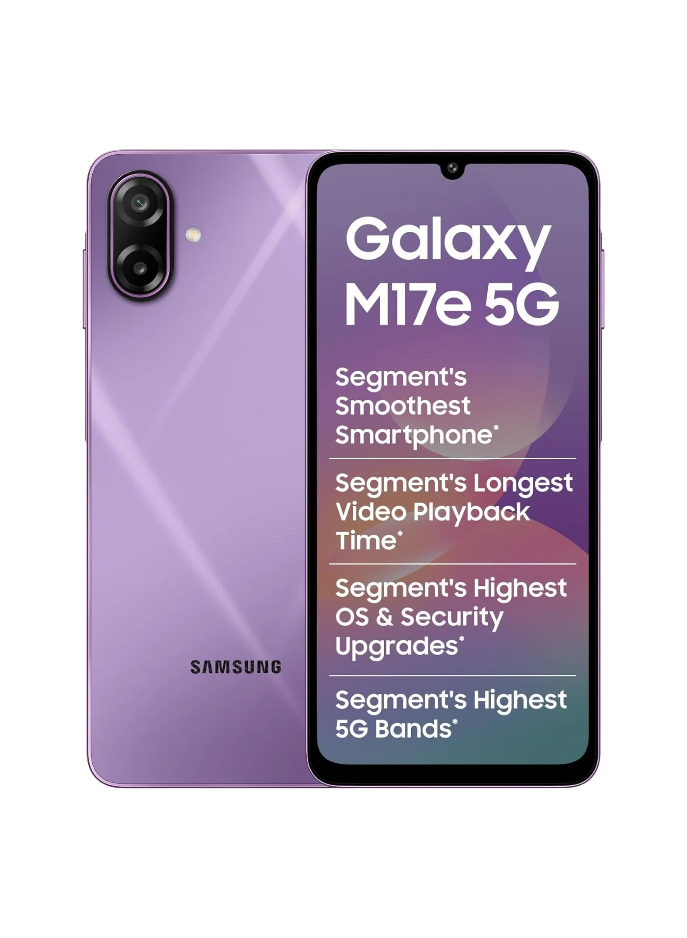 Premium 5G Smartphone 128GB Storage 6GB RAM High-Resolution Display (Vibe Violet, 6.7-inch) u4b01