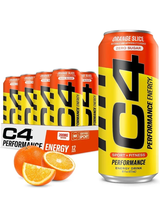 Cellucor Pre Workout Energy Drink with Beta-Alanine, Zero Sugar, Carbonated Performance Beverage for Strength & Endurance (Orange, 12 Pack x 473 mL) lzrkr