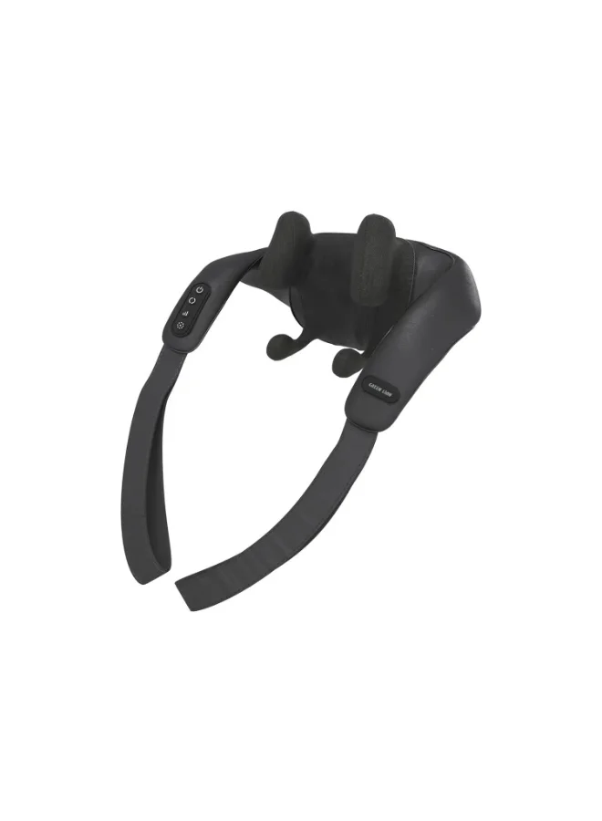 Green Lion Neck and Shoulder 4D Massager with Soothing Heat Therapy and Adjustable Straps (3 Speeds, 2 Heat Levels) z80y6