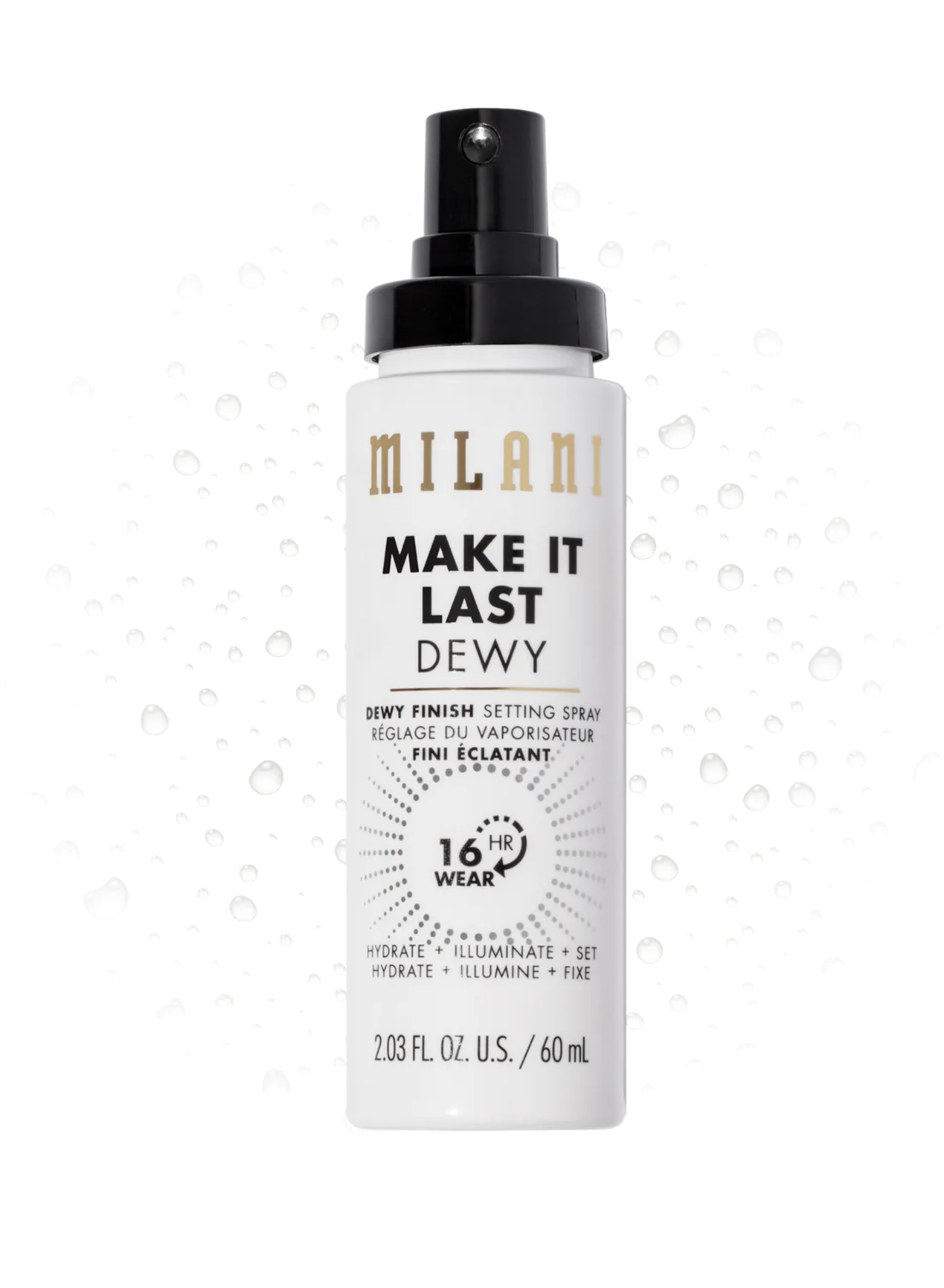 MILANI Make It Last Setting Spray Dewy Finish Long-lasting Makeup Fixer (60 mL) 8tdgz