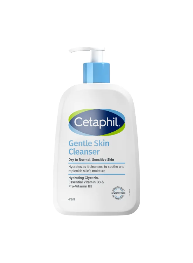 Gentle Skin Cleanser Face And Body Wash For Normal To Dry Sensitive Skin With Niacinamide And Glycerin (Clear, 473 mL) p85mp