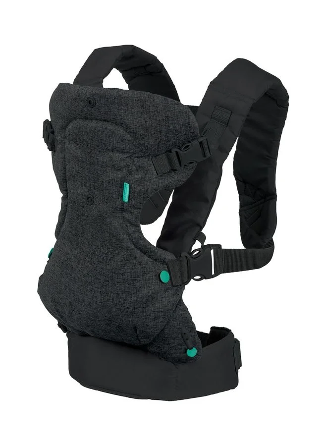 Convertible 4-in-1 Ergonomic Baby Carrier with Adjustable Waist Belt and Padded Straps (Newborn to Toddler, 3.6 kg to 14.5 kg) ji2ac