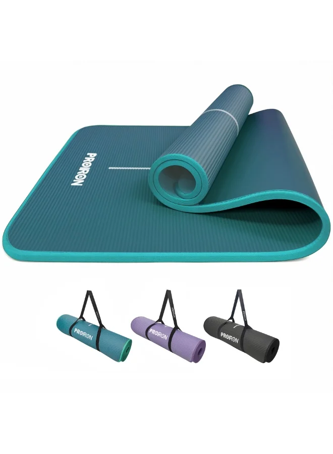 PROIRON Non-Slip Exercise Yoga Mat High Density Pilates Mat with Carrying Strap (183cm x 66cm x 1cm) b8m7h
