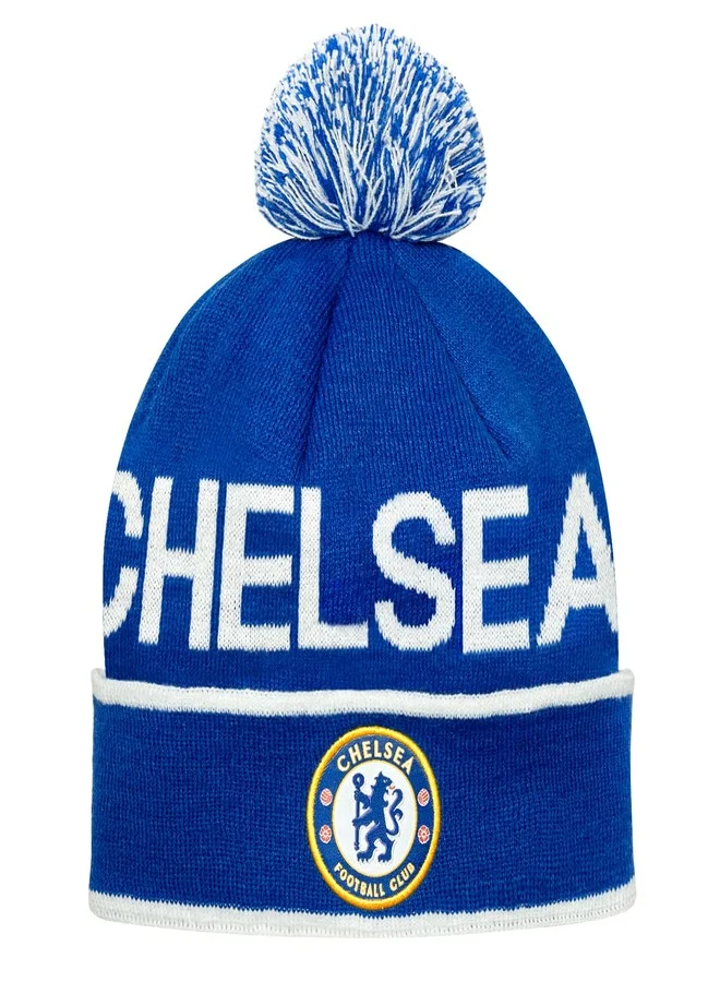 Icon Sports Chelsea FC Soccer Beanie Premium Knit Winter Hat (Blue, One Size) bd369