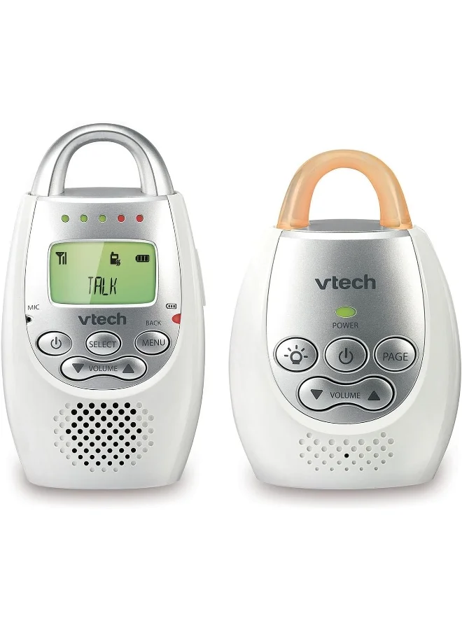Premium Digital Audio Baby Monitor with Two-Way Talk Intercom and Night Light (White, 1 Unit) 0n8ex