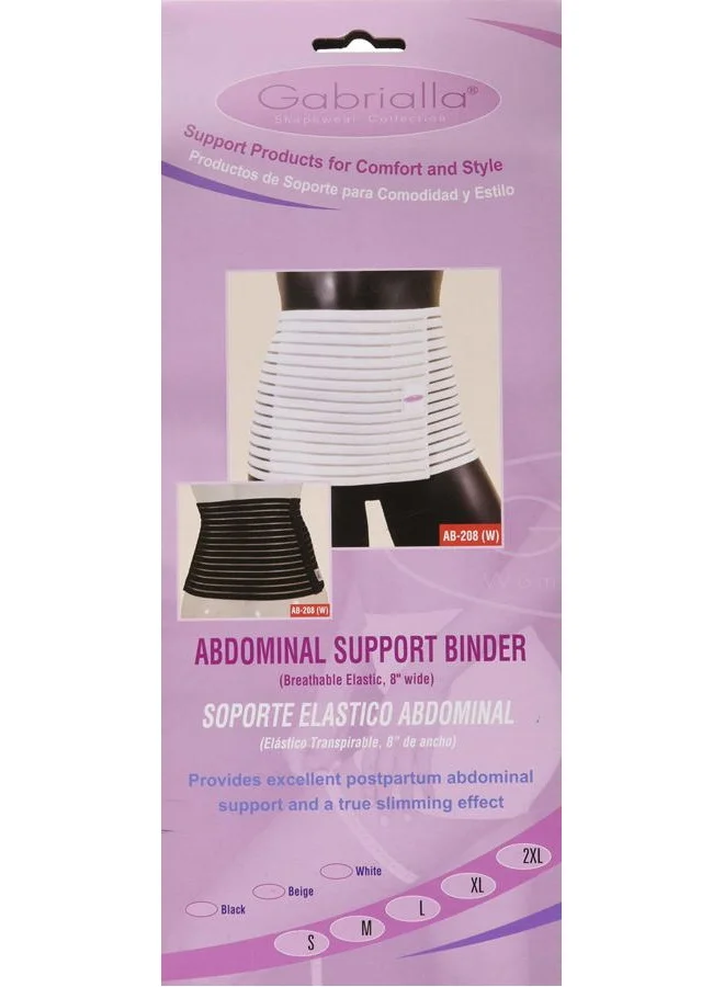 GABRIALLA Postpartum Abdominal Binder Support Brace for Post-Pregnancy and C-Section Recovery (Beige, Adjustable) vje59