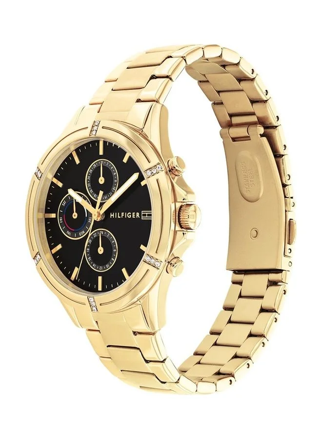 Premium Stainless Steel Analog Quartz Wrist Watch for Women (Silver, 38 mm) aky6o