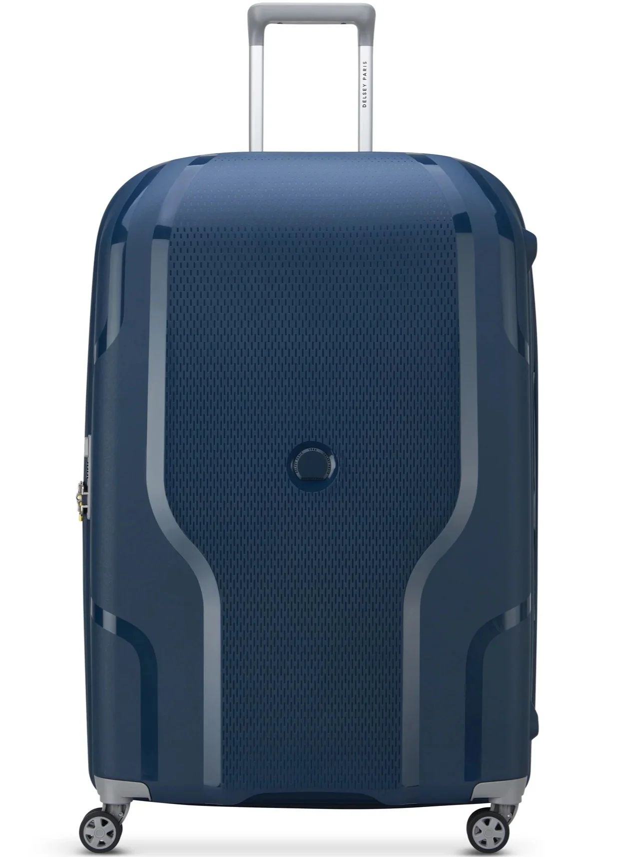 DELSEY Paris Clavel Hardcase Expandable Check-In Luggage Trolley with 4-Double Wheels (Blue Jean, 83 cm) 1zctd