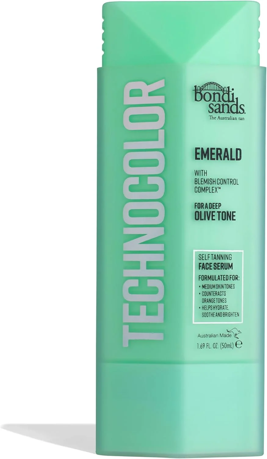 Technocolor Emerald Self-Tanning Face Serum with Vitamin C and Chamomile (50 mL) armx1