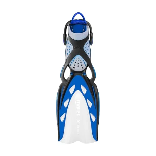 Premium Open Heel Scuba Diving Fins Durable Flexible Flippers for Snorkeling and Swimming (Blue, Regular) xqyp1
