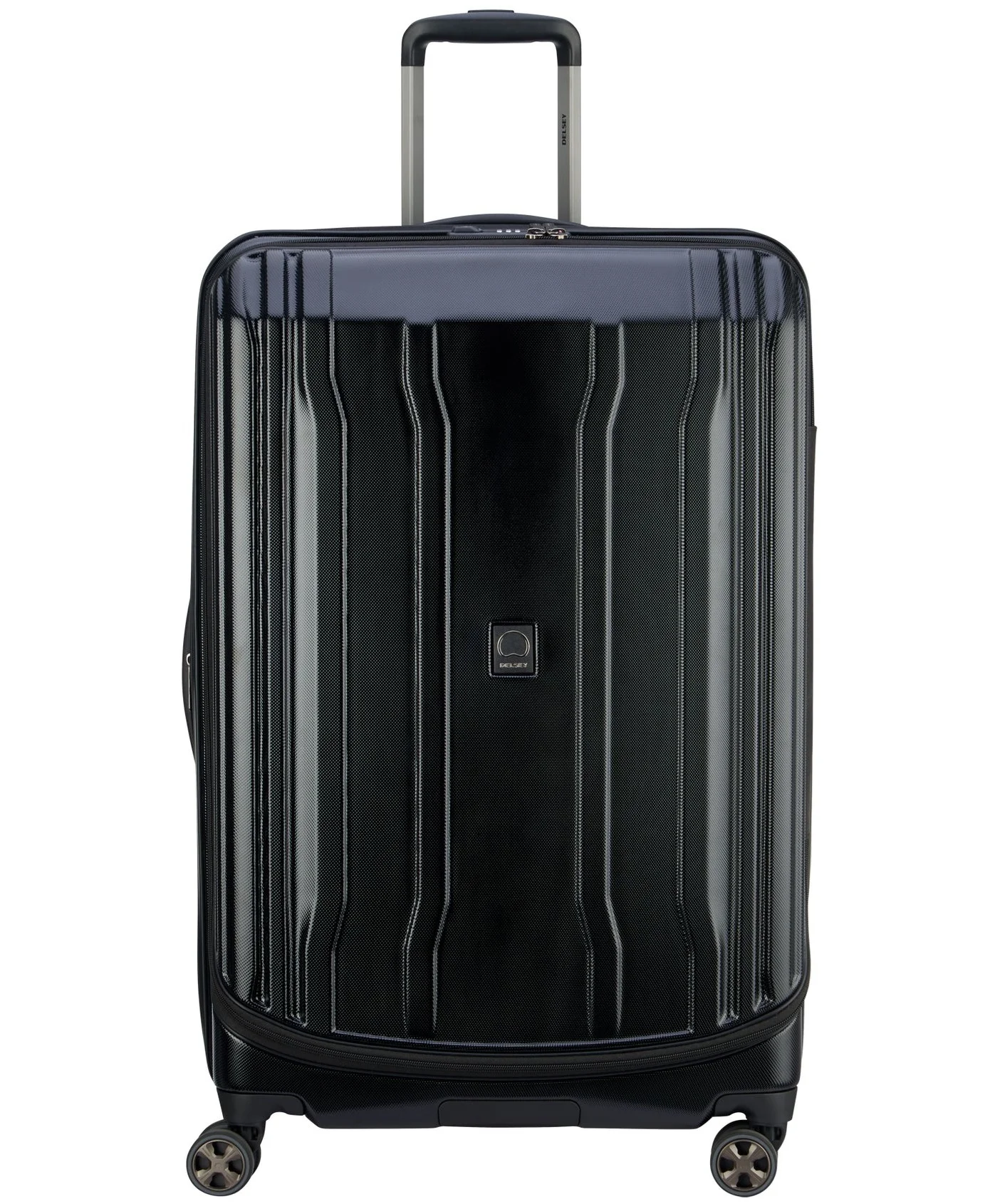 Cruise Hardcase Expandable Check-In Luggage Trolley with 4-Double Wheels (Black, 80 cm) rkw08