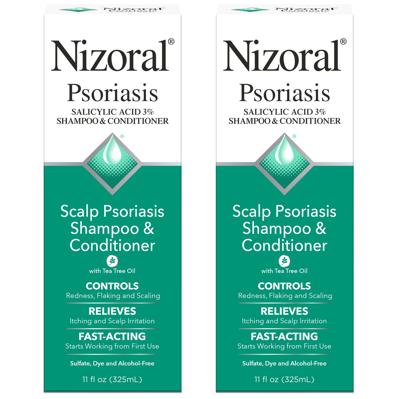 Scalp Care Shampoo and Conditioner Set for Itchy and Flaky Scalp (325 mL, Pack of 2) h4mko