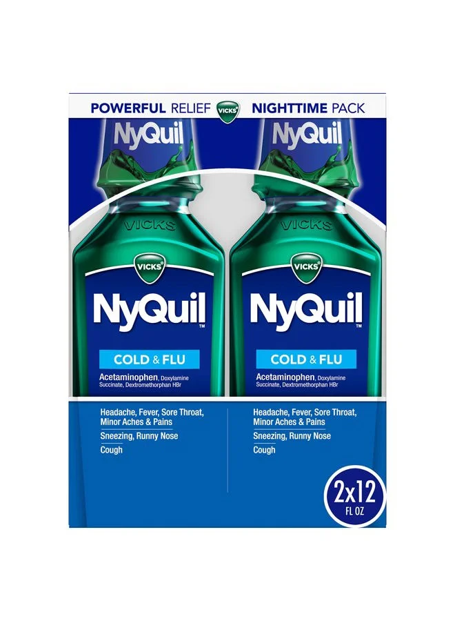 Nighttime Cough and Cold Relief Liquid Formula (710 mL) ysehq