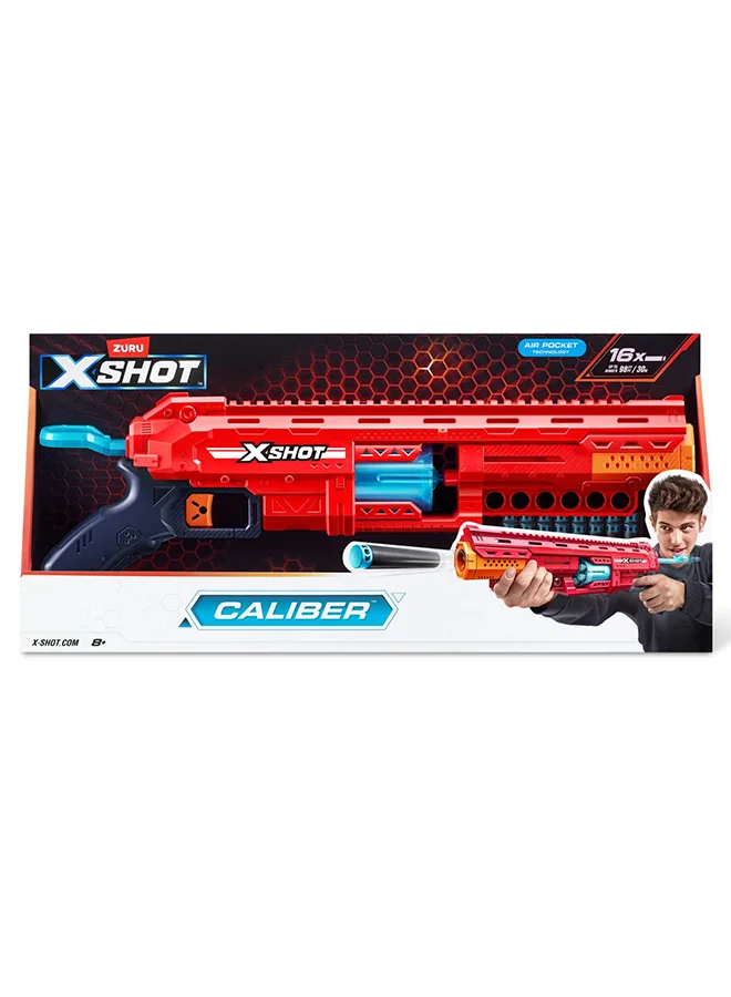 Excel Caliber Foam Dart Blaster with 16 Darts (High-Performance Toy Blaster for Kids) szlq7