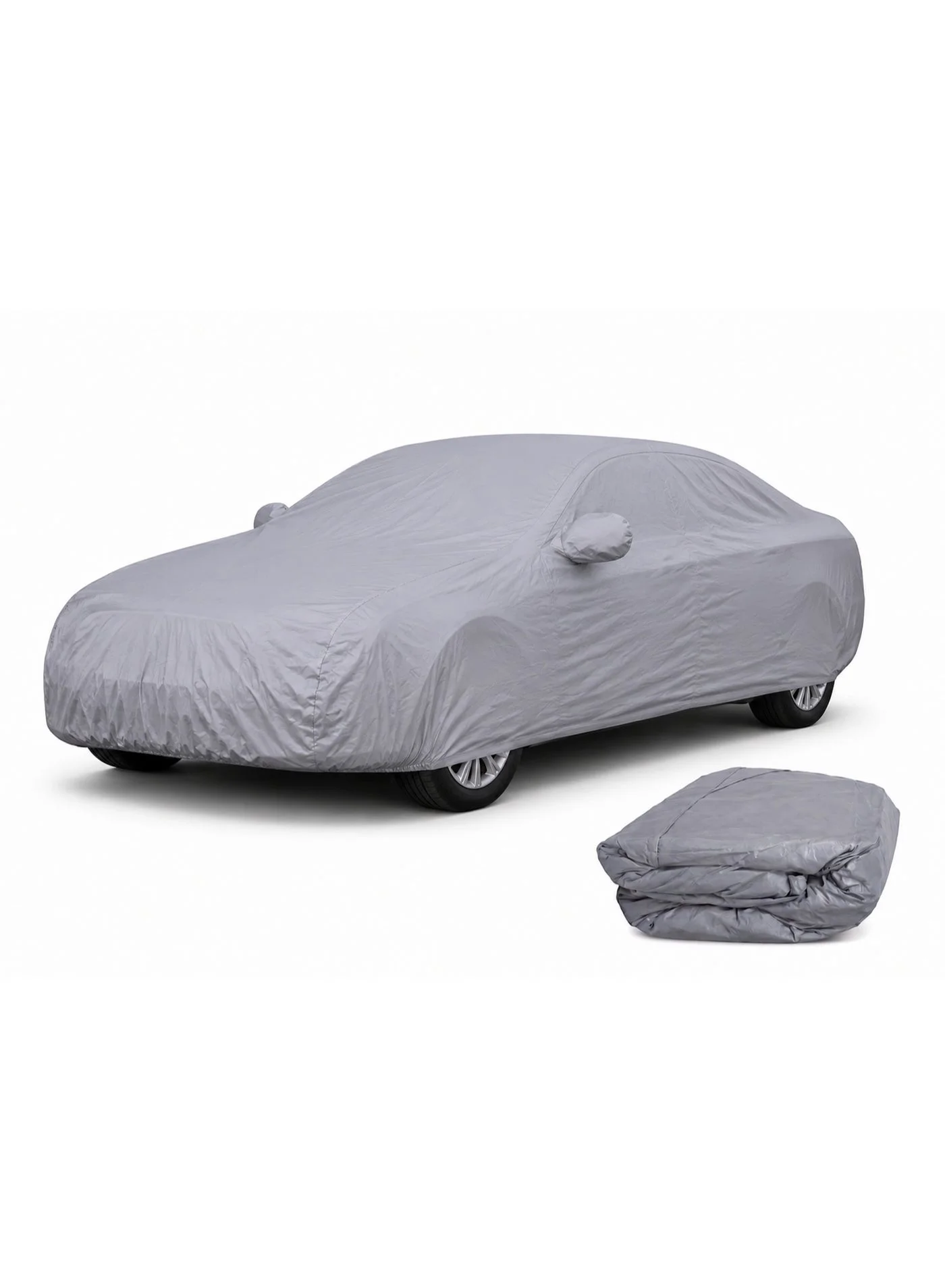 SolidX Car Body Cover for Full-Size Luxury Sedans, All-Weather Waterproof & UV Protection (Silver, 500cm x 200cm x 150cm) hc2sx