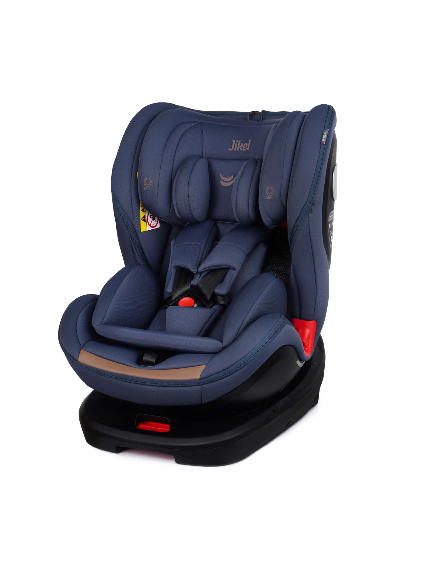 Jikel Saturn Zip 360 Rotating IsoFix Car Seat Premium Safety System for Infants and Children (Navy, 0-36 kg) trhst