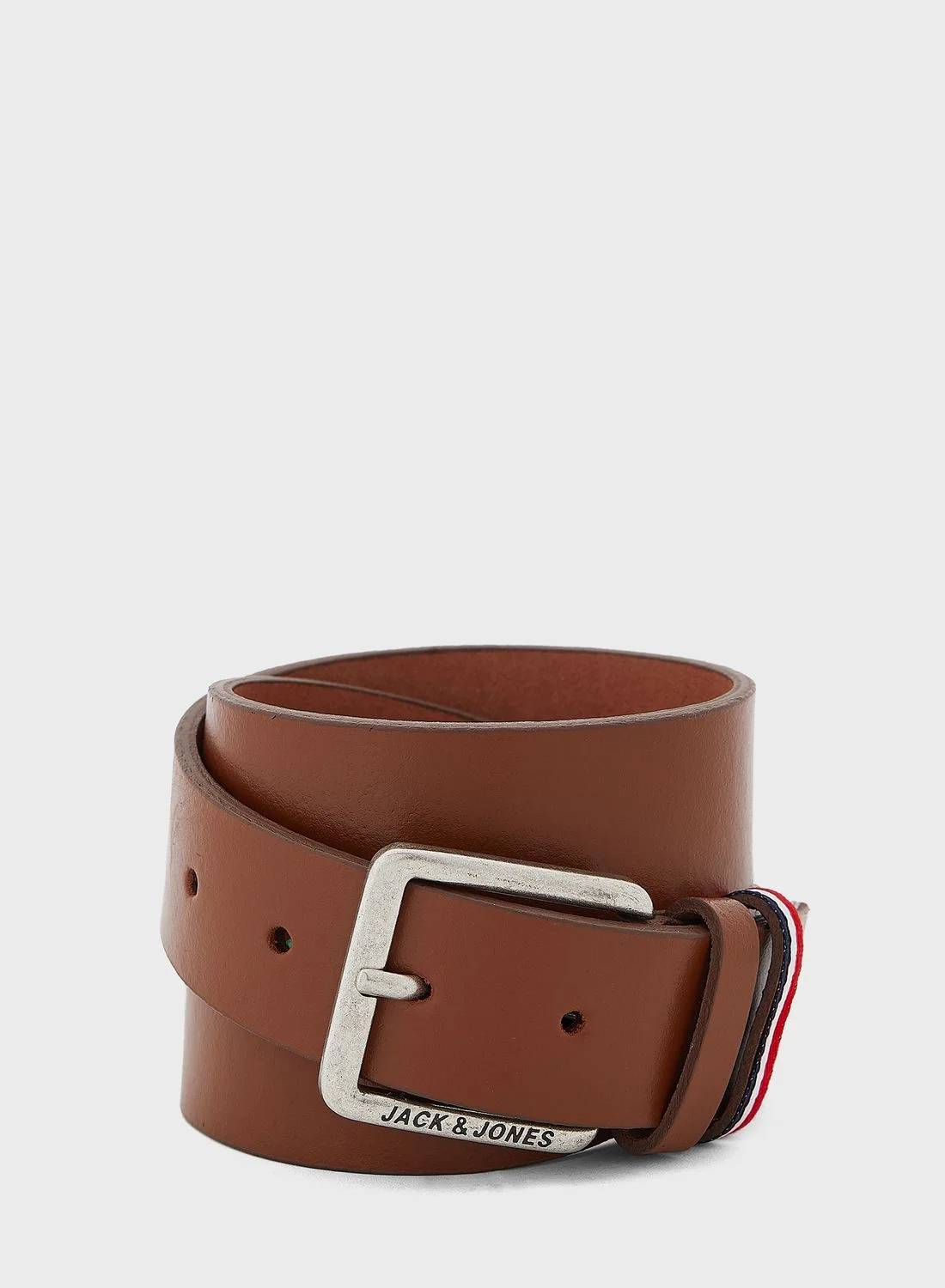 JACK & JONES Casual Leather Belt Premium Adjustable Hole Strap (Brown, 110 cm) xhu7v