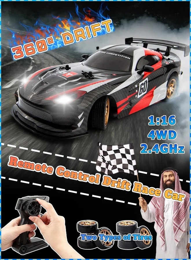 Premium 4WD Remote Control Drift Car High Speed Racing Vehicle (1/16 Scale, 20KM/H) zool3
