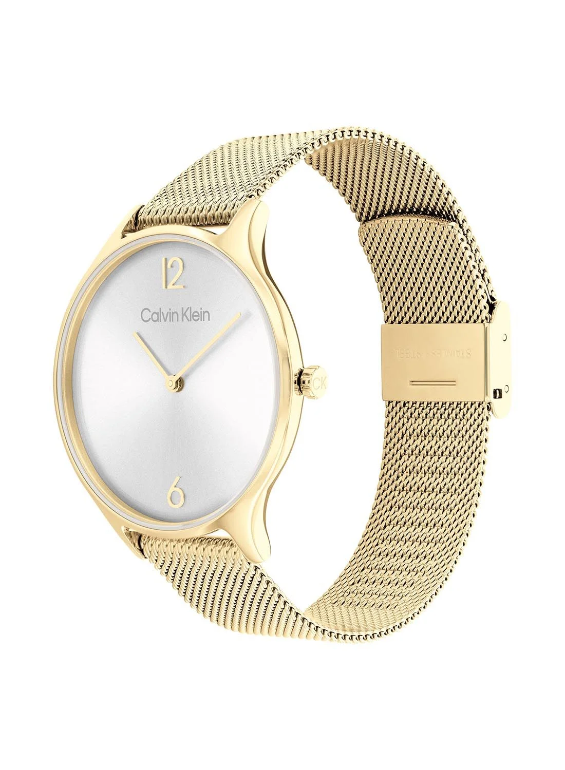 Premium Analog Round Wrist Watch with Gold-Tone Stainless Steel Strap for Women pxmdh