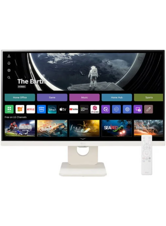 Ultra-HD 24 inch Smart Monitor FHD IPS Display HDR 10 Flicker Safe webOS (White, 60cm) 88juq