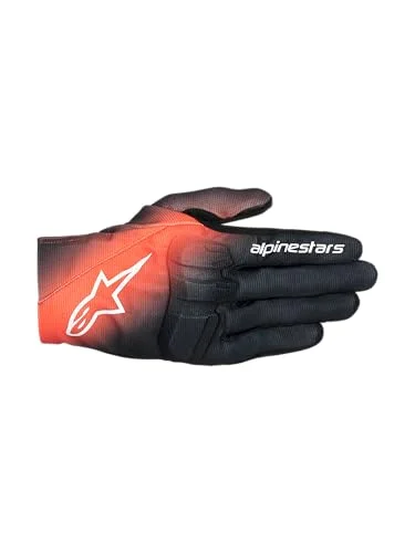Premium Urban Riding Motorcycle Gloves Enhanced Flexibility Ventilation Touchscreen Compatible (Black Red Fluo White, L) ol63i