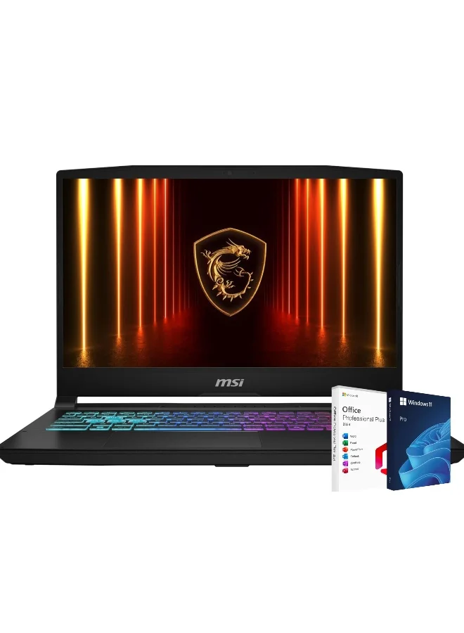 Premium Gaming Laptop 15.6 Inch FHD Display Intel Core i9 32GB RAM 1TB SSD High-Performance Graphics (Black) twwrx