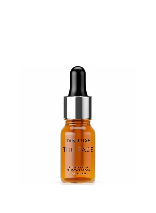Premium Self-Tan Face Drops Custom Tanning Concentrate for Radiant Glow (Light/Medium, 10 mL) nb6p6