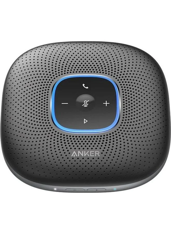 High-Speed Bluetooth Conference Speakerphone, 6-Microphone Array, Enhanced Voice Pickup, USB-C Connectivity, Portable Professional Audio Device for Home Office (Black) cbtta