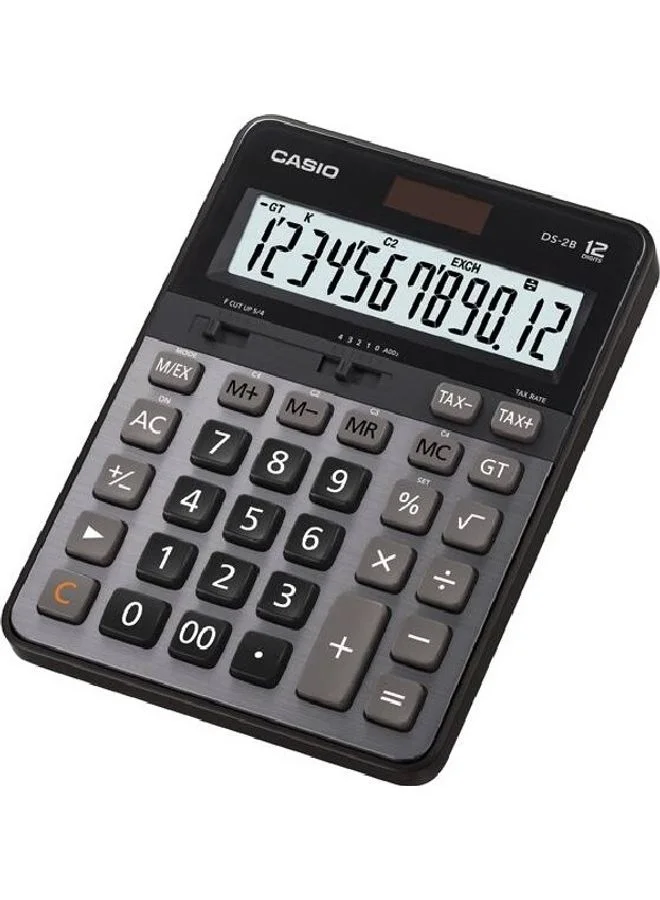 Premium Heavy Duty Office Calculator 12-Digit Desktop Display (Grey, 1 Unit) 41f81