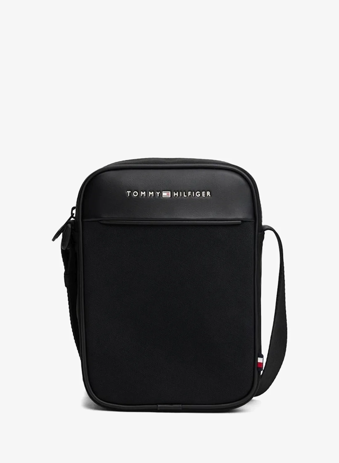 Premium Logo Messenger Bag Durable Crossbody Satchel for Daily Use (Black, 30x25x8 cm) 4vmsx