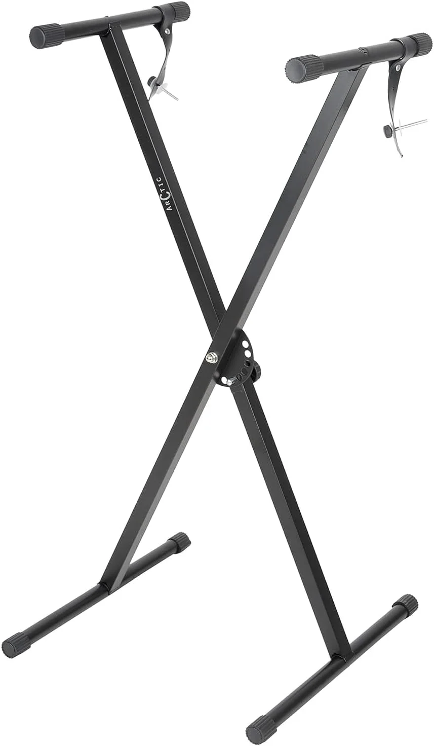 MegArya Adjustable Single X Keyboard Stand Heavy-Duty Professional Music Instrument Support (Black, 1 Unit) 8hmzy