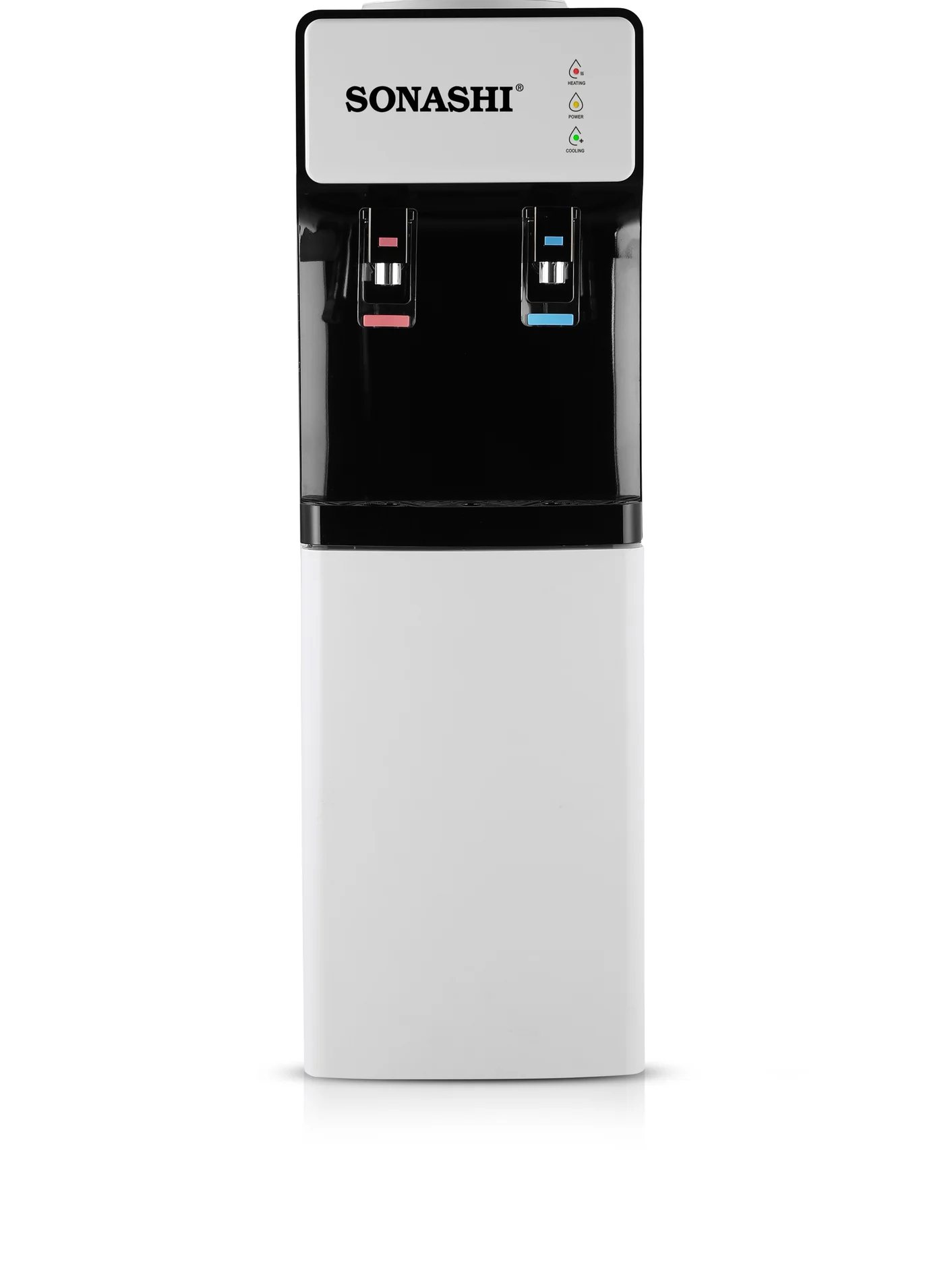 Sonashi Floor-Standing Water Dispenser with Hot and Cold Taps (White, 4L Total Capacity) lc95o