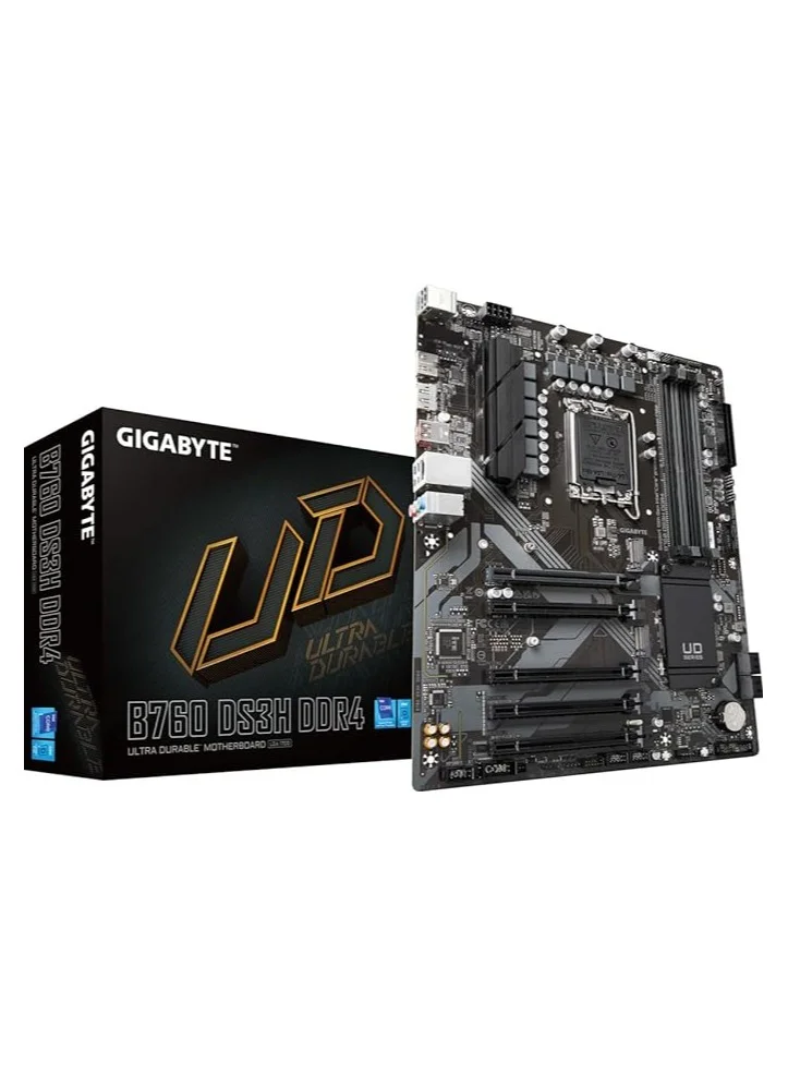 Premium B760 DDR4 Motherboard LGA 1700 ATX Socket with 4x DIMM Slots for Desktop PC Building 6otj2