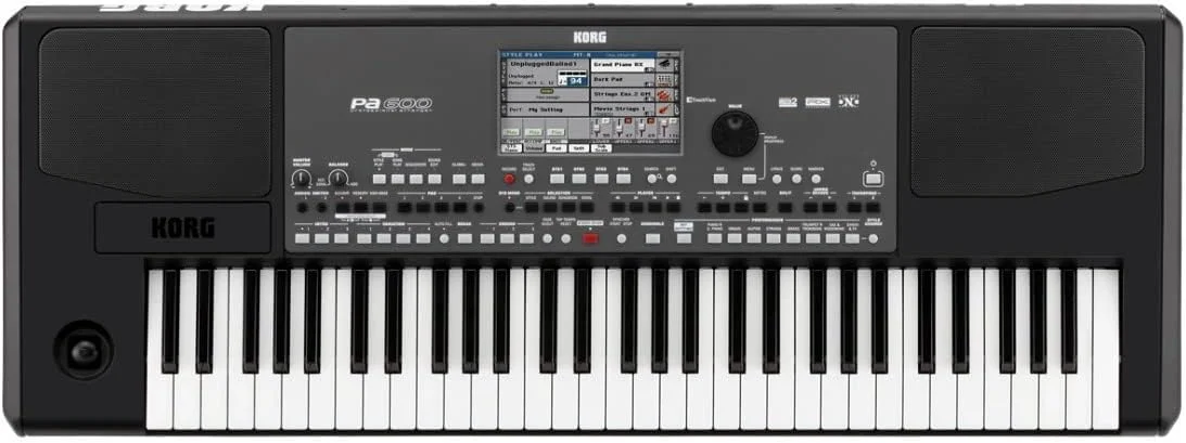 Professional 61-Key Arranger Keyboard Digital Synthesizer with Built-in Speakers and Velocity-Sensitive Keys (61-Key) x86wg