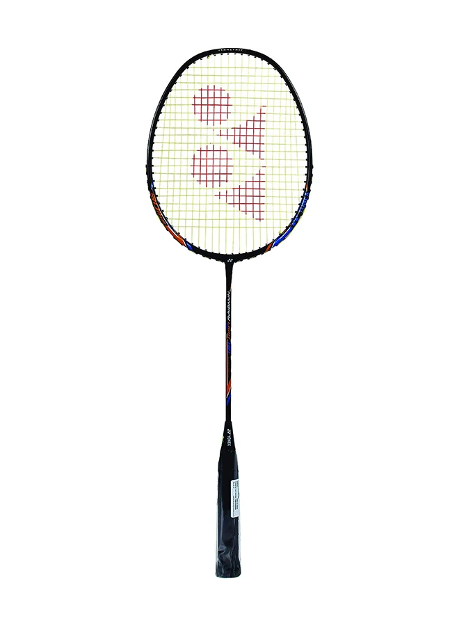 Premium Graphite Badminton Racquet Professional Lightweight Sports Racket with Full Cover (Black, 77g) wj2y7